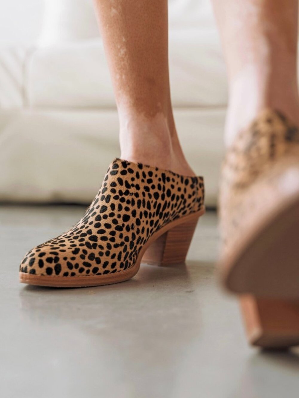 Poppy Barley Leopard Print Mules – Size 8.5